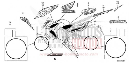 MARQUE (2) CB650FAG de 2016